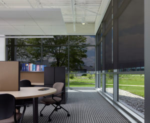 office building thermal management shading systems